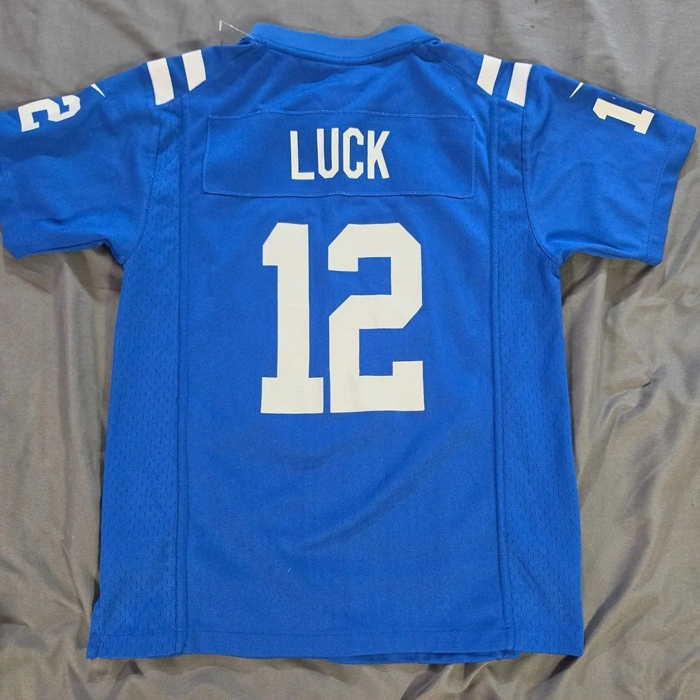Nike Indianapolis Colts Andrew Luck 12 NFL Jersey Youth Size Medium Blue 10/12
